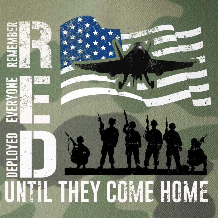 Red Friday Remember Everyone Deployed Until Come Legacy Tie Dye Trucker Hat