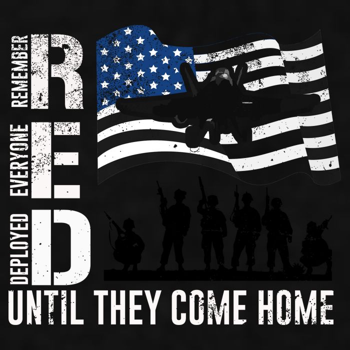 Red Friday Remember Everyone Deployed Until Come Ladies PosiCharge Tri-Blend Wicking Tank