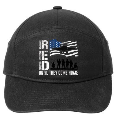 Red Friday Remember Everyone Deployed Until Come 7-Panel Snapback Hat