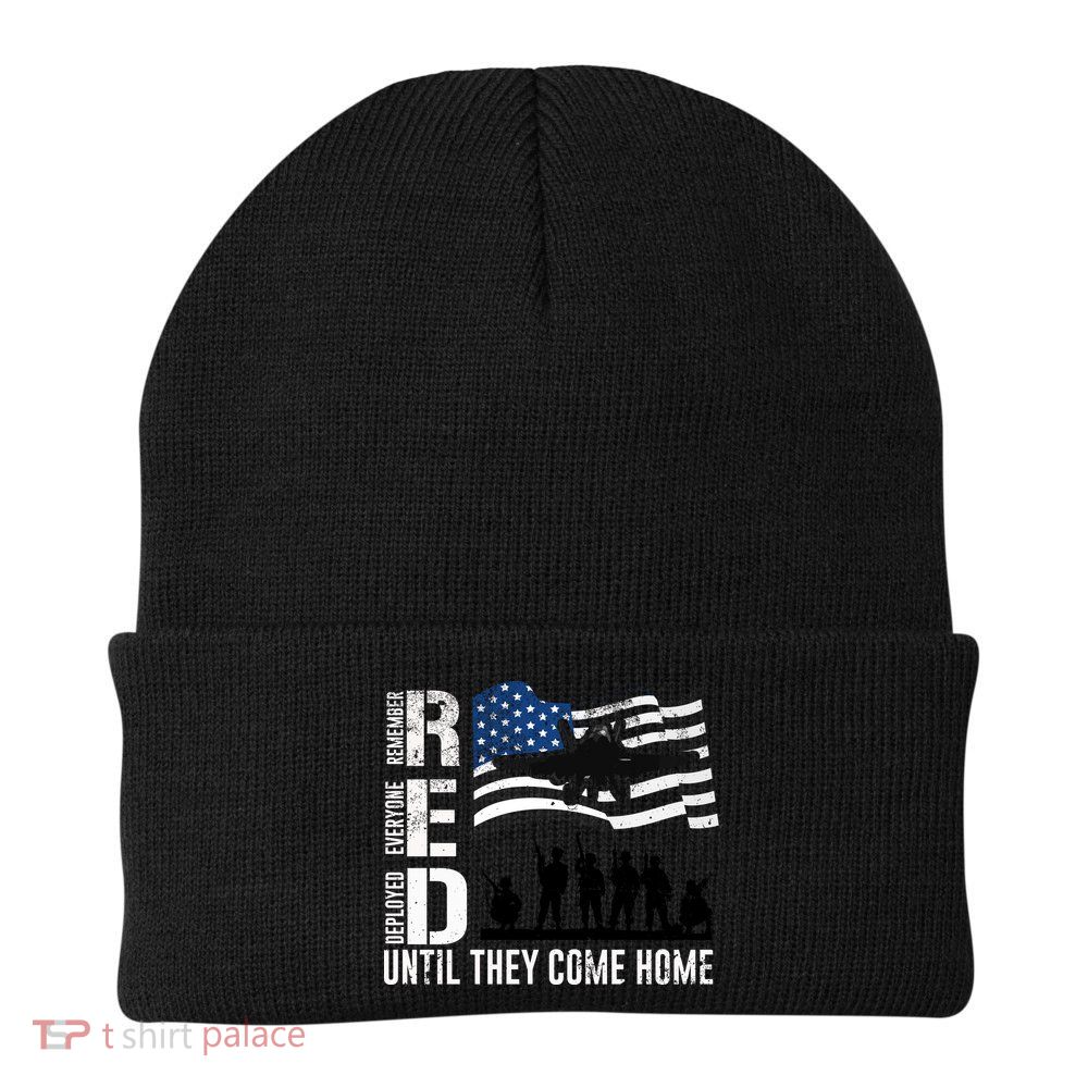 Red Friday Remember Everyone Deployed Until Come Beanie