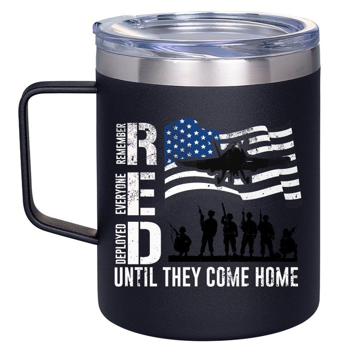 Red Friday Remember Everyone Deployed Until Come 12oz Stainless Steel Coffee Mug