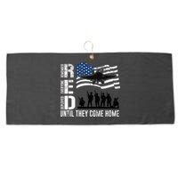 Red Friday Remember Everyone Deployed Until Come Large Microfiber Waffle Golf Towel