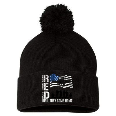 Red Friday Remember Everyone Deployed Until Come Pom Pom 12in Knit Beanie