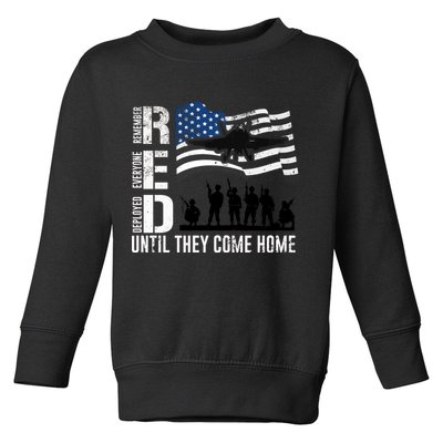 Red Friday Remember Everyone Deployed Until Come Toddler Sweatshirt