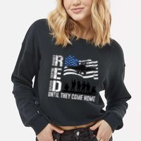 Red Friday Remember Everyone Deployed Until Come Cropped Pullover Crew