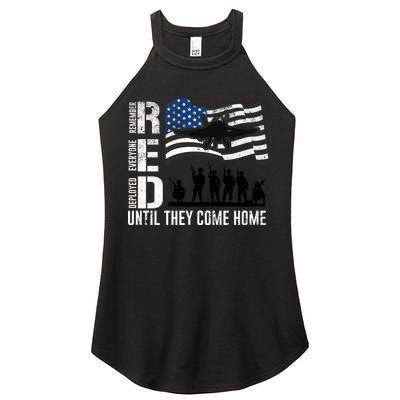 Red Friday Remember Everyone Deployed Until Come Women's Perfect Tri Rocker Tank