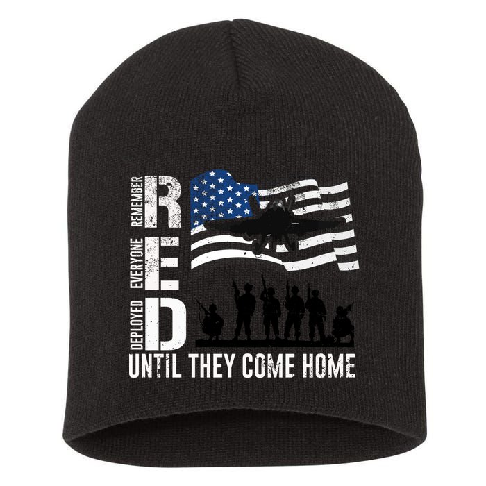 Red Friday Remember Everyone Deployed Until Come Short Acrylic Beanie