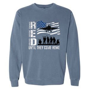 Red Friday Remember Everyone Deployed Until Come Garment-Dyed Sweatshirt