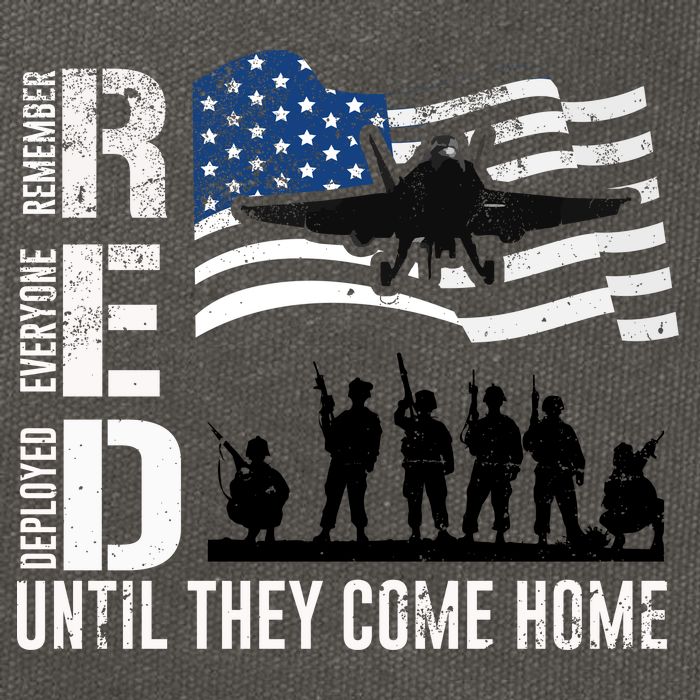 Red Friday Remember Everyone Deployed Until Come Cotton Canvas Backpack