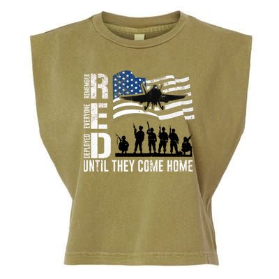 Red Friday Remember Everyone Deployed Until Come Garment-Dyed Women's Muscle Tee