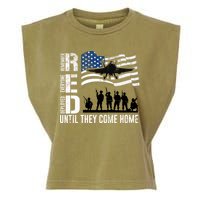 Red Friday Remember Everyone Deployed Until Come Garment-Dyed Women's Muscle Tee