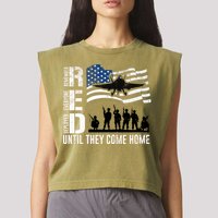Red Friday Remember Everyone Deployed Until Come Garment-Dyed Women's Muscle Tee