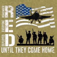Red Friday Remember Everyone Deployed Until Come Garment-Dyed Women's Muscle Tee