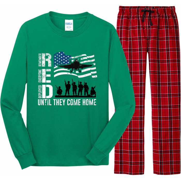 Red Friday Remember Everyone Deployed Until Come Long Sleeve Pajama Set