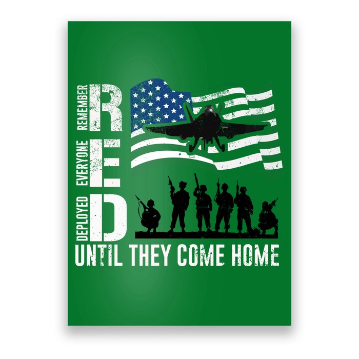 Red Friday Remember Everyone Deployed Until Come Poster