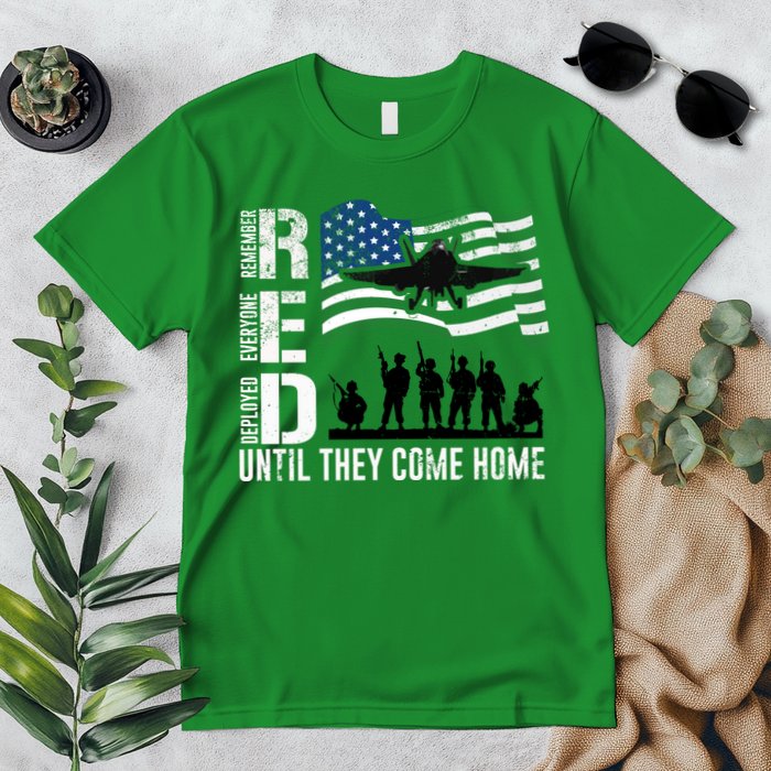 Red Friday Remember Everyone Deployed Until Come Premium T-Shirt