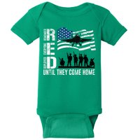 Red Friday Remember Everyone Deployed Until Come Baby Bodysuit