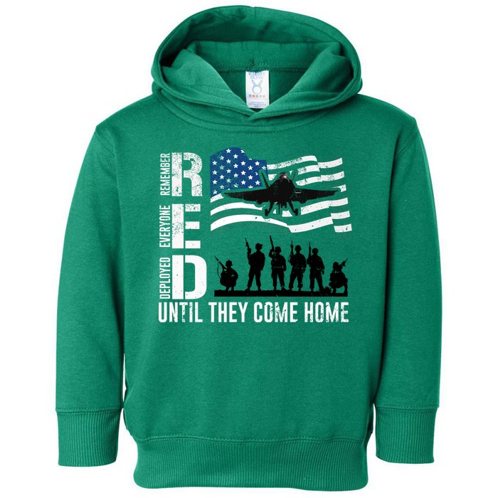 Red Friday Remember Everyone Deployed Until Come Toddler Hoodie