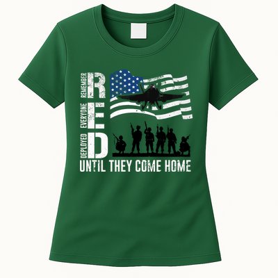 Red Friday Remember Everyone Deployed Until Come Womens T-Shirt