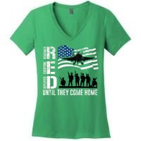 Red Friday Remember Everyone Deployed Until Come Women's V-Neck T-Shirt