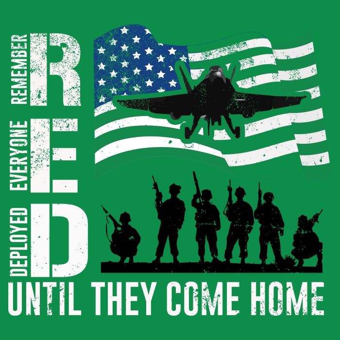 Red Friday Remember Everyone Deployed Until Come Women's V-Neck T-Shirt