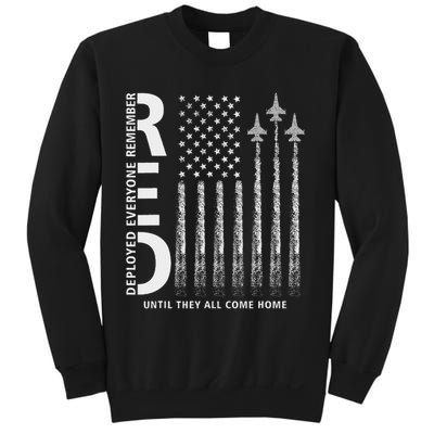 Red Friday Remember Everyone Deployed Military Jets Flag Sweatshirt