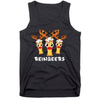 Reinbeers Funny Reindeer Beer Christmas Drinking Xmas Pajama Tank Top