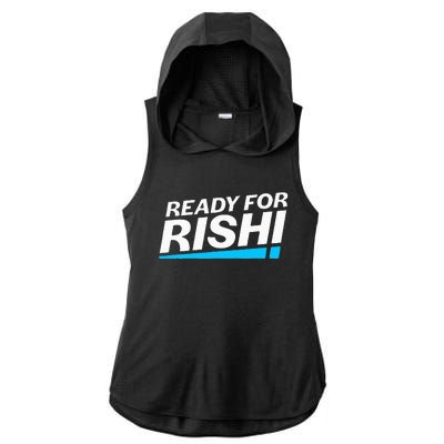 Ready For Rishi Sunak Prime Minister Uk Conservative Party Ladies PosiCharge Tri-Blend Wicking Draft Hoodie Tank