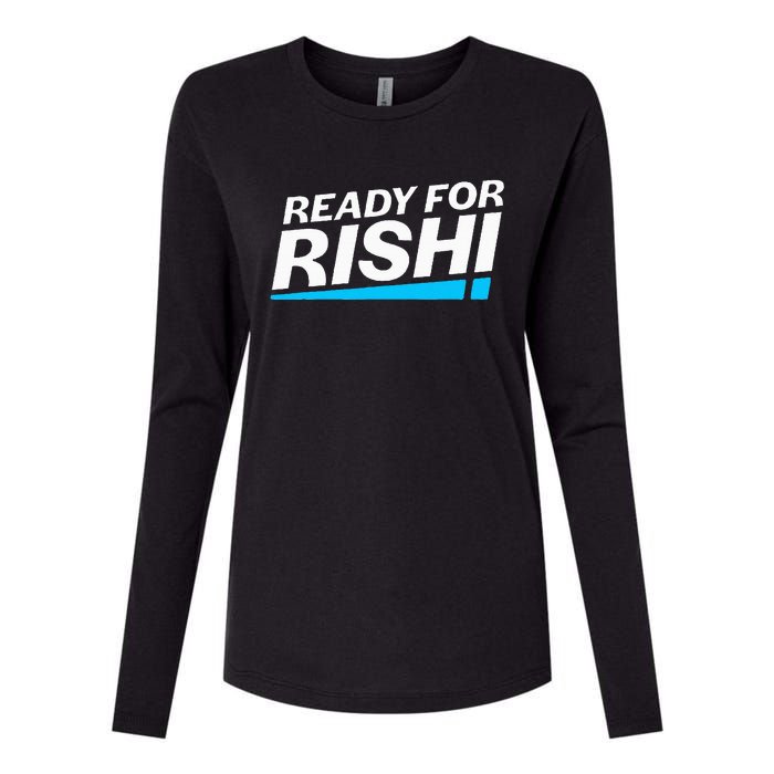 Ready For Rishi Sunak Prime Minister Uk Conservative Party Womens Cotton Relaxed Long Sleeve T-Shirt