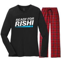 Ready For Rishi Sunak Prime Minister Uk Conservative Party Women's Long Sleeve Flannel Pajama Set 