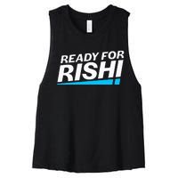 Ready For Rishi Sunak Prime Minister Uk Conservative Party Women's Racerback Cropped Tank