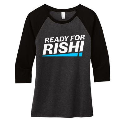 Ready For Rishi Sunak Prime Minister Uk Conservative Party Women's Tri-Blend 3/4-Sleeve Raglan Shirt