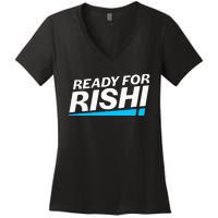 Ready For Rishi Sunak Prime Minister Uk Conservative Party Women's V-Neck T-Shirt