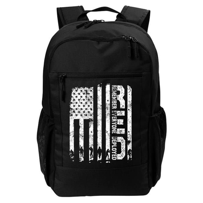 Red Friday Remember Everyone Deployed Military Wear RED Backpack