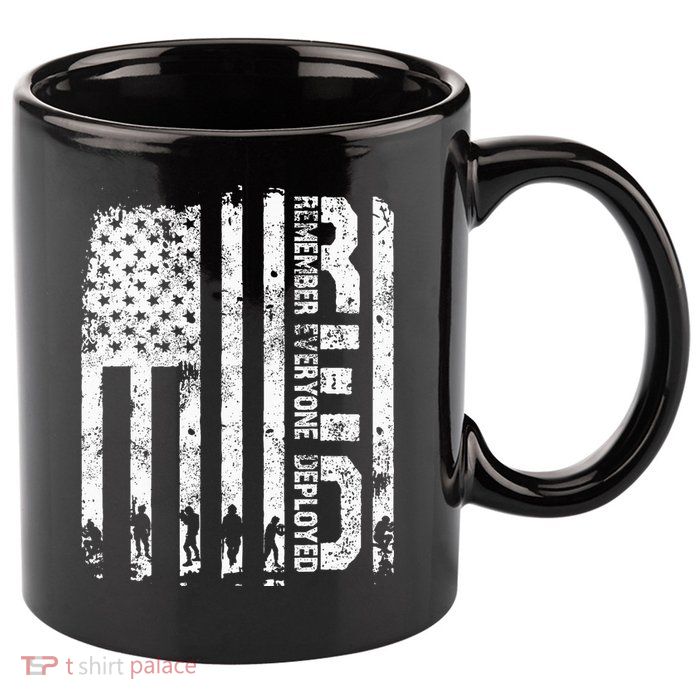 Red Friday Remember Everyone Deployed Military Wear RED 11oz C Handle Ceramic Mug