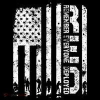 Red Friday Remember Everyone Deployed Military Wear RED Crop Top
