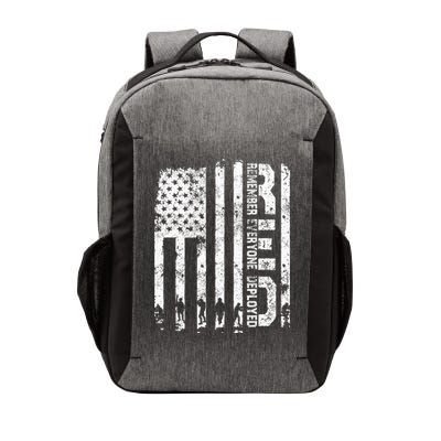 Red Friday Remember Everyone Deployed Military Wear RED Vector Backpack