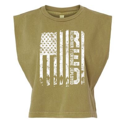 Red Friday Remember Everyone Deployed Military Wear RED Garment-Dyed Women's Muscle Tee