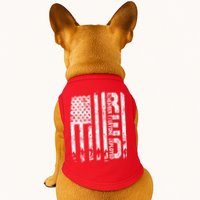 Red Friday Remember Everyone Deployed Military Wear RED Doggie Tank