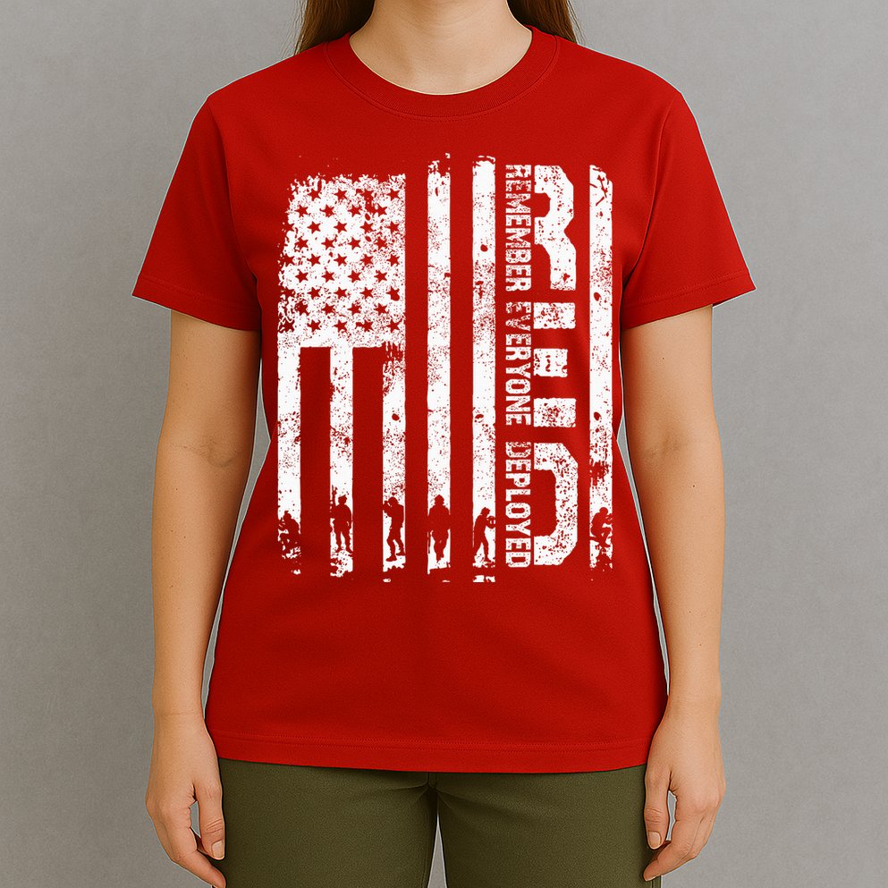 Red Friday Remember Everyone Deployed Military Wear RED T-Shirt