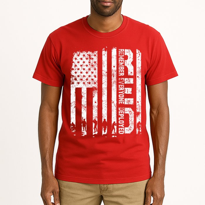 Red Friday Remember Everyone Deployed Military Wear RED Tall T-Shirt