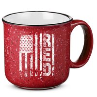 Red Friday Remember Everyone Deployed Military Wear RED 15oz Campfire Ceramic Mug