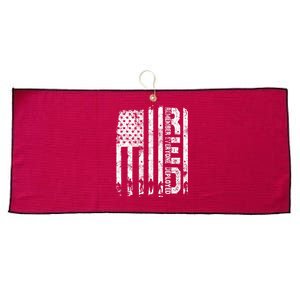 Red Friday Remember Everyone Deployed Military Wear RED Large Microfiber Waffle Golf Towel