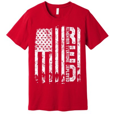 Red Friday Remember Everyone Deployed Military Wear RED Premium T-Shirt