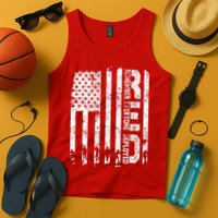 Red Friday Remember Everyone Deployed Military Wear RED Tank Top