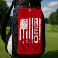 Red Friday Remember Everyone Deployed Military Wear RED Golf Towel