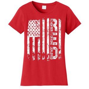 Red Friday Remember Everyone Deployed Military Wear RED Women's T-Shirt