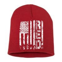 Red Friday Remember Everyone Deployed Military Wear RED Short Acrylic Beanie