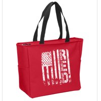 Red Friday Remember Everyone Deployed Military Wear RED Zip Tote Bag