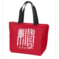 Red Friday Remember Everyone Deployed Military Wear RED Zip Tote Bag